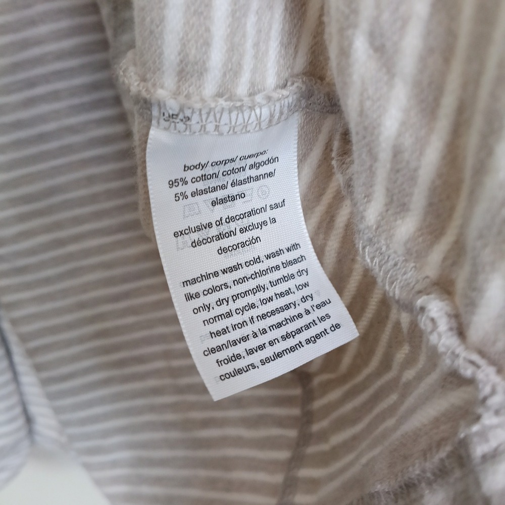 Tommy Hilfiger Military Blazer Women Small Gray White Excellent Striped Knit - Picture 4 of 6